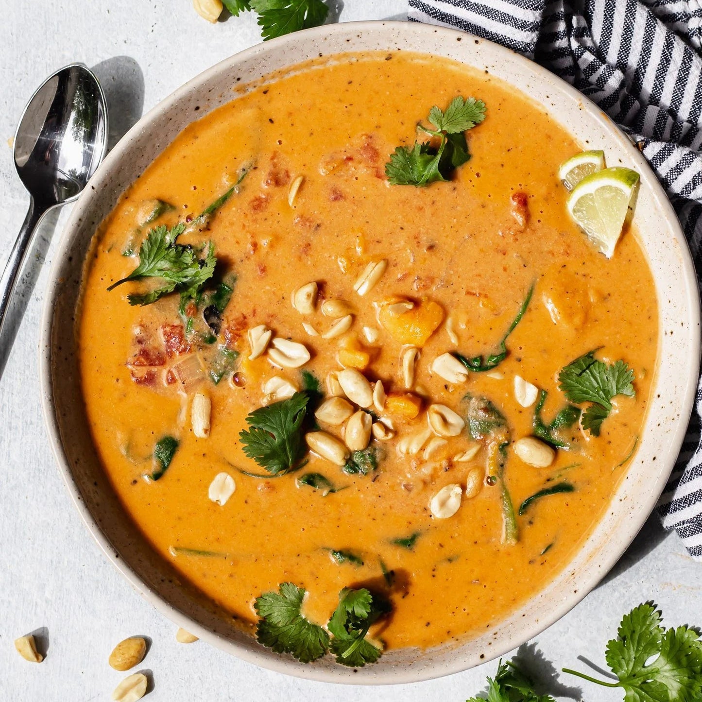 Sweet Potato + Peanut Soup (GF/vegan)