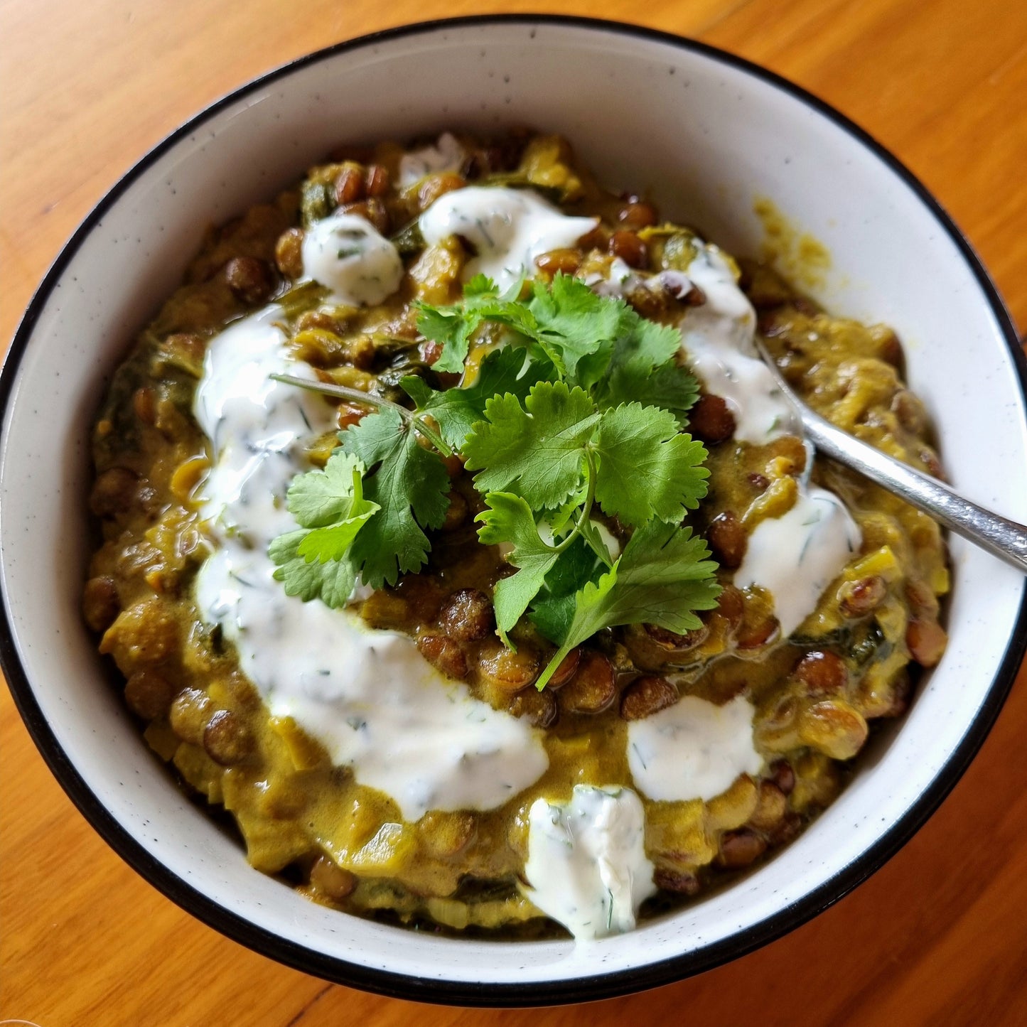 Green Lentil Dhal (GF/vegan)