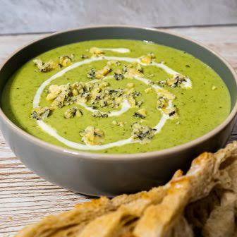 Broccoli + Stilton Soup (GF/vego)