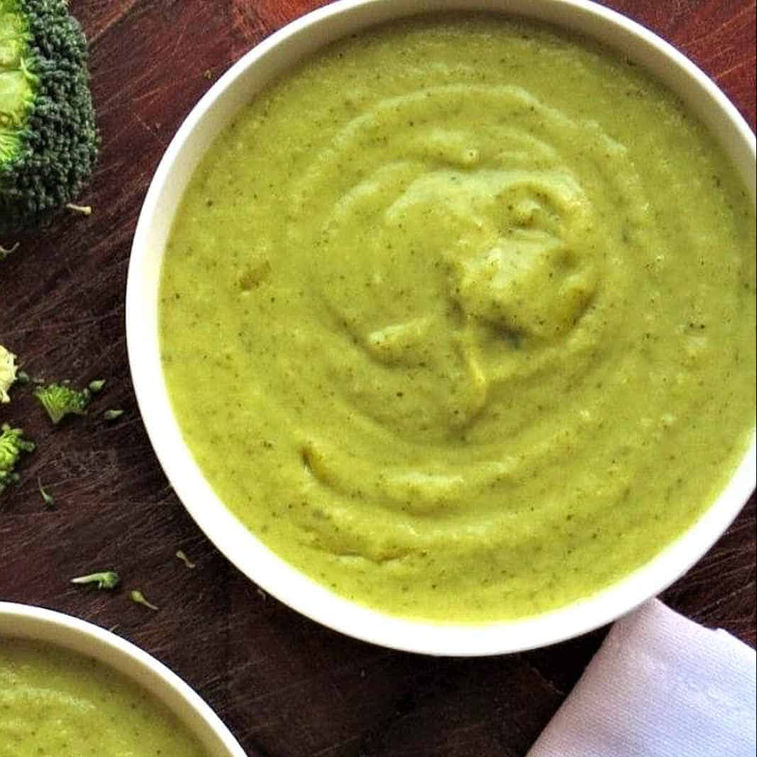 Broccoli + Turmeric Soup (GF/vegan)