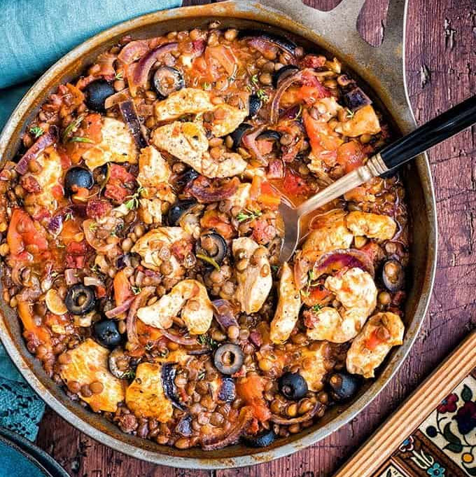 Moroccan Chicken + Lentils (GF/DF)