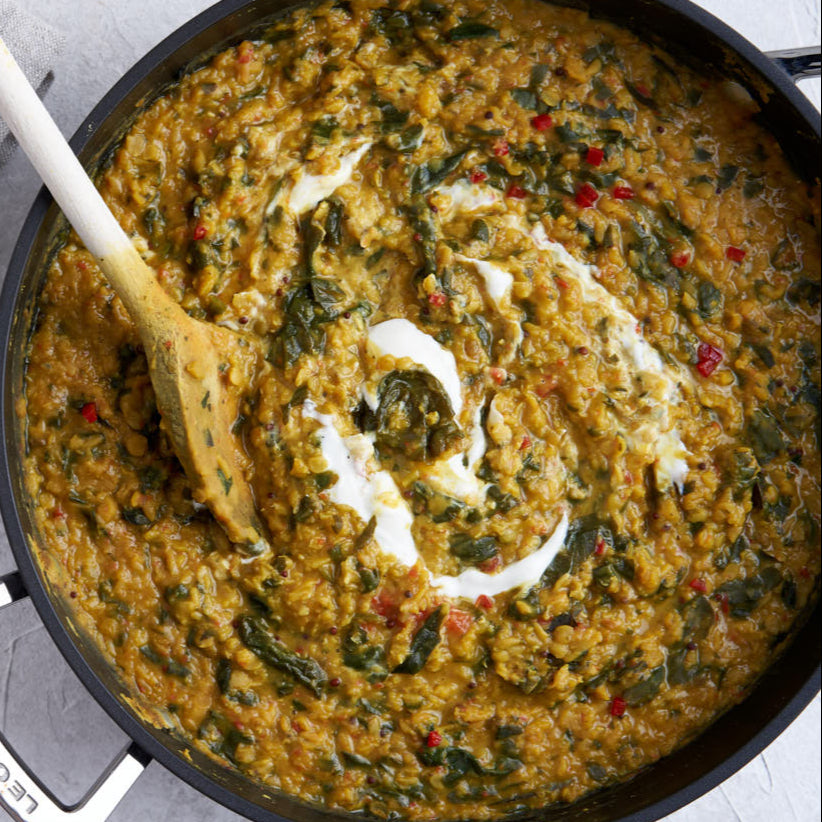 Green Lentil Dhal (GF/vegan)